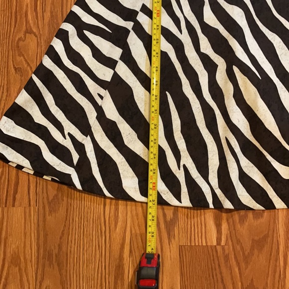 Michael Kors Brown Cream Zebra Print Dress Sz. 14 - Picture 5 of 13